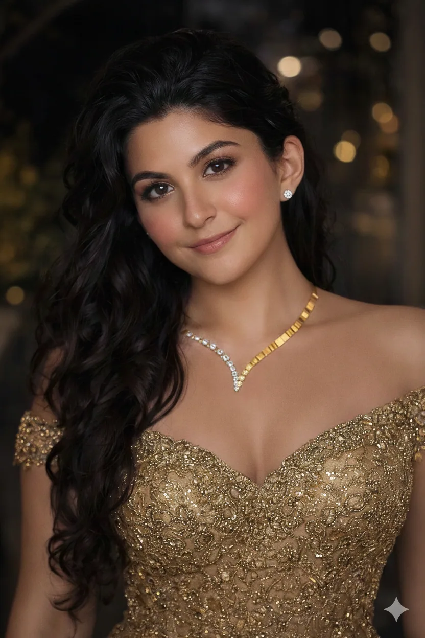 ARMAK signature gold necklace editorial